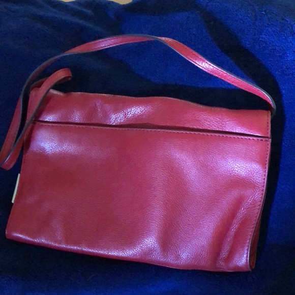 Red leather Michael Kors purse - Picture 2 of 8